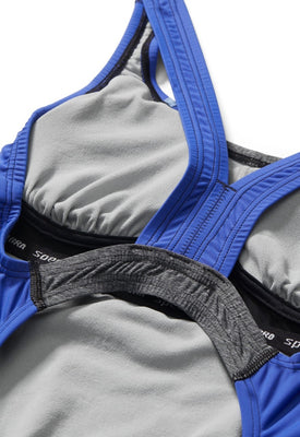 Speedo Swimsuit Heather Quantum Splice  One Piece Swimsuits  Speedo