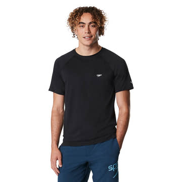 Speedo Men’s Swim Shirt Easy Short Sleeve Rash Guard  Short Sleeve Rash Guard  Speedo