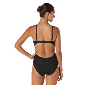 Speedo Rib One Piece Swimsuit  One Piece Swimsuits  Speedo