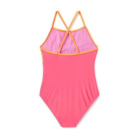 Speedo Girls Shimmer Colorblock One Piece Swimsuit  Girls One Piece  Speedo