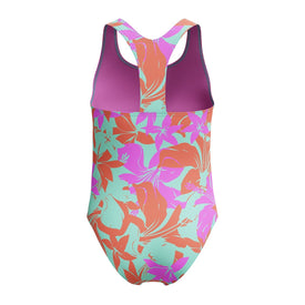 Speedo Girls Print Racerback One Piece Swimsuit  Girls One Piece  Speedo