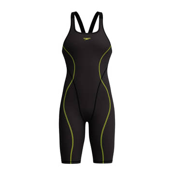 Speedo Women's Fastskin HyperSpark Openback Kneeskin Tech Suit  Technical Swimsuits  Speedo
