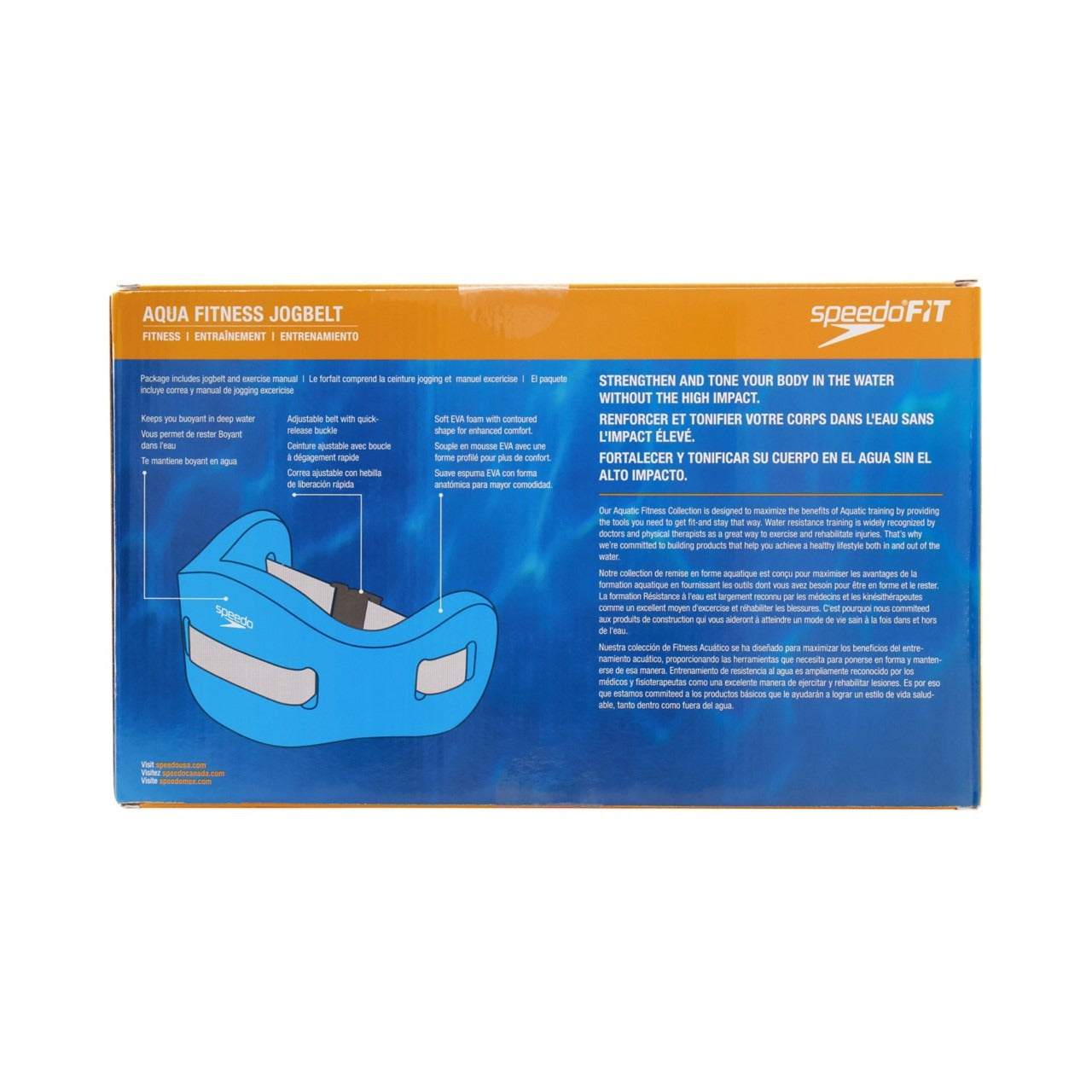Speedo Unisex Aqua Jog Belt - Foam Water Aerobics Belt For Pool Fitness