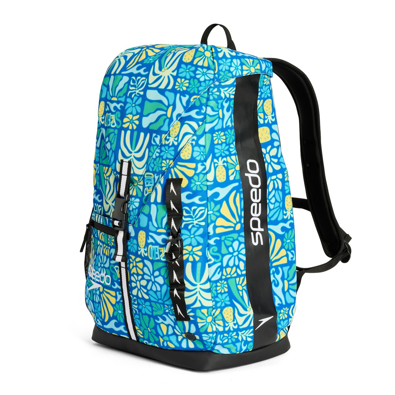 Speedo 35L Team Printed Backpack, Summer Stamp Deep Sapphire