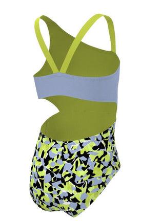 Nike Girl's Shred Camo Asymmetrical Monokini  Girls One Piece  Nike