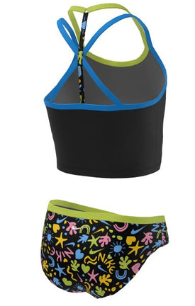 Nike Girl's Fun Forest T-Crossback Midkini Set  Girls Midkini  Nike