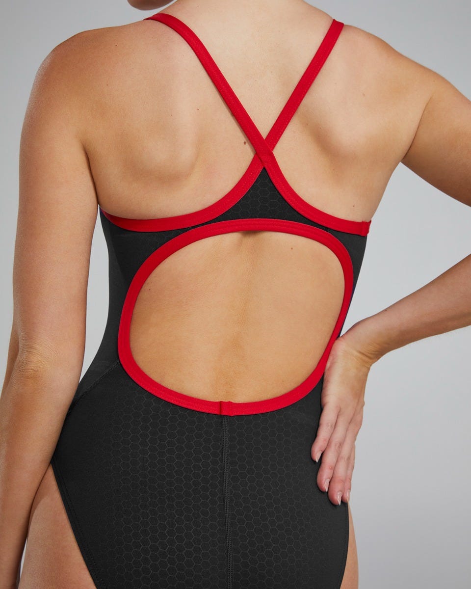 TYR Women's One Piece Swimsuit Hexa Durafast Elite Diamondfit  Team Solid  Tyr