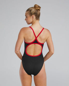 TYR Women's One Piece Swimsuit Hexa Durafast Elite Diamondfit  Team Solid  Tyr