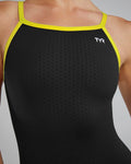 TYR Women's One Piece Swimsuit Hexa Durafast Elite Diamondfit  Team Solid  Tyr