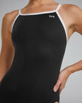 TYR Women's One Piece Swimsuit Hexa Durafast Elite Diamondfit  Team Solid  Tyr