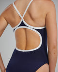 TYR Women's One Piece Swimsuit Hexa Durafast Elite Diamondfit  Team Solid  Tyr