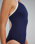 TYR Women's One Piece Swimsuit Hexa Durafast Elite Diamondfit  Team Solid  Tyr