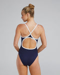 TYR Women's One Piece Swimsuit Hexa Durafast Elite Diamondfit  Team Solid  Tyr