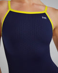 TYR Women's One Piece Swimsuit Hexa Durafast Elite Diamondfit  Team Solid  Tyr