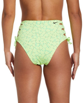 Nike Women's Dots High Waist Cheeky Bottom  Bikini Bottom  Nike