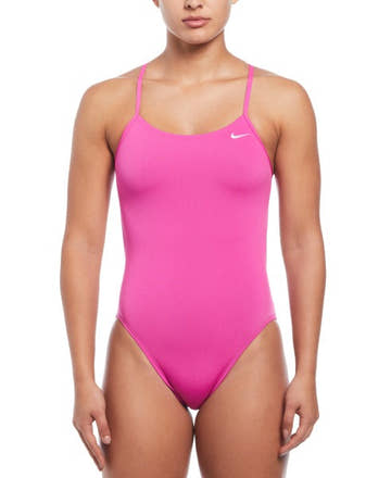 Nike Women's Hydrastrong Solid Cut-Out One Piece Swimsuit  One Piece Swimsuits  Nike