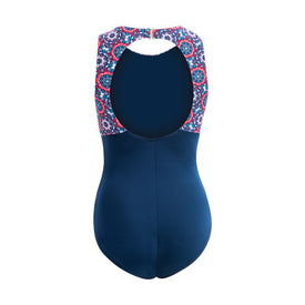 Dolfin Aquashape Mosaic High Neck Clasp Back Swimsuit  Women's Aquatic Fitness Swimsuits  Dolfin