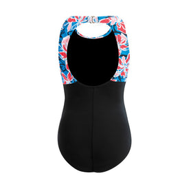 Dolfin Aquashape Wildflowers High Neck Clasp Back Swimsuit  Women's Aquatic Fitness Swimsuits  Dolfin