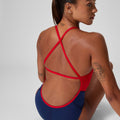 Speedo Women’s Endurance Spark Splice Crossback One Piece Swimsuit  One Piece Swimsuits  Speedo