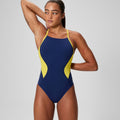Speedo Women’s Endurance Spark Splice Crossback One Piece Swimsuit  One Piece Swimsuits  Speedo