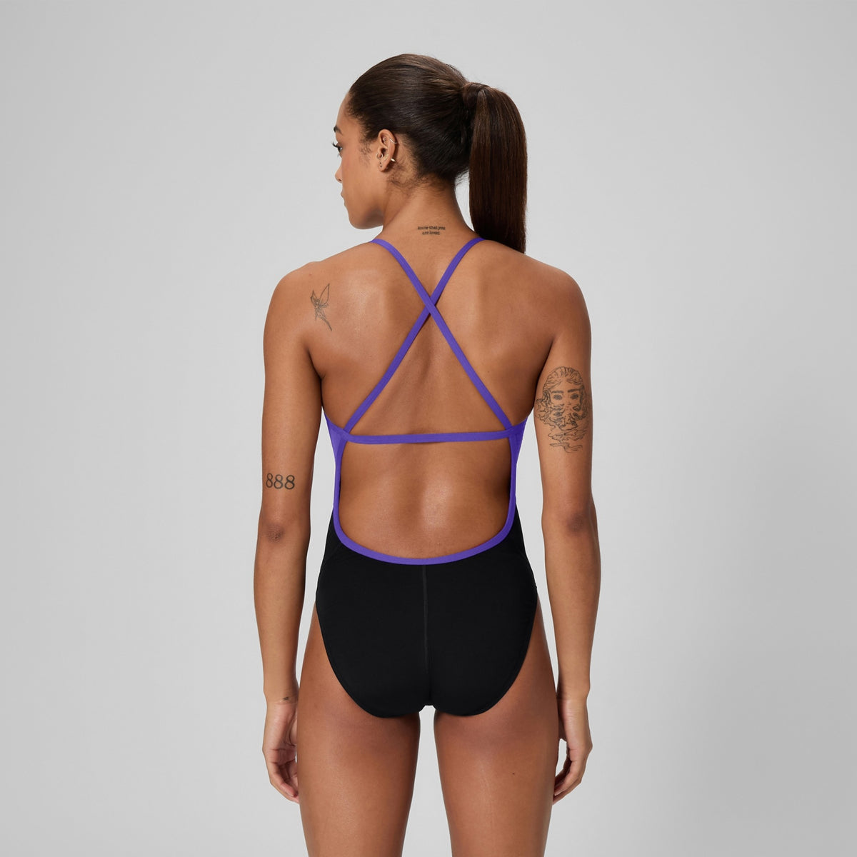 Speedo Women’s Endurance Spark Splice Crossback One Piece Swimsuit  One Piece Swimsuits  Speedo
