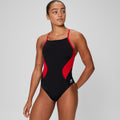 Speedo Women’s Endurance Spark Splice Crossback One Piece Swimsuit  One Piece Swimsuits  Speedo