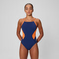 Speedo Women’s Endurance Spark Splice Crossback One Piece Swimsuit  One Piece Swimsuits  Speedo