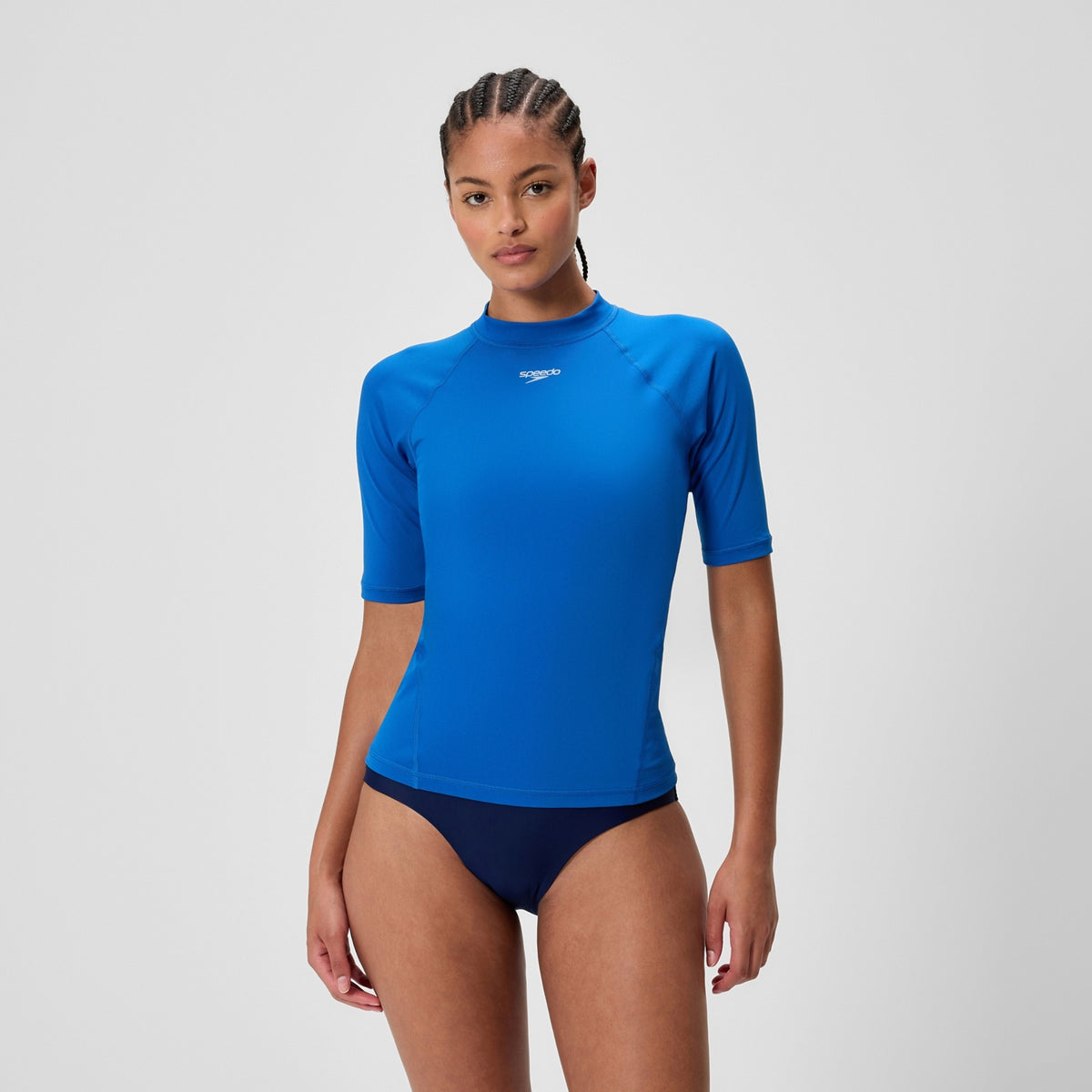 Speedo Women's Endurance+ Short Sleeve Rashguard  Short Sleeve Rash Guard  Speedo