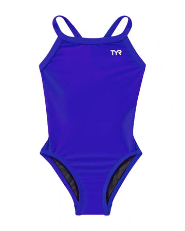 TYR Youth Solid Diamondback Girl’s Swimsuit – TYReco Fabric
