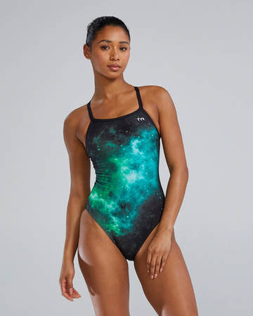Tyr Women's Diamondfit Durafast Elite - Starborne  Swim Team Prints  Tyr