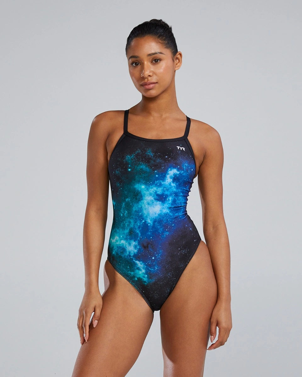 Tyr Women's Diamondfit Durafast Elite - Starborne  Swim Team Prints  Tyr