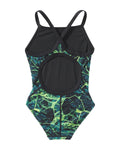 TYR Girl’s Diamondfit Durafast Elite One Piece Swimsuit - Synapse  Team Print  Tyr