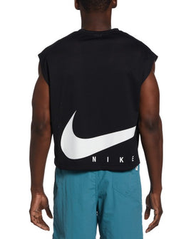 Nike Men Big Swoosh Cover-up Crop Top  Sleeveless Rash Guard  Nike