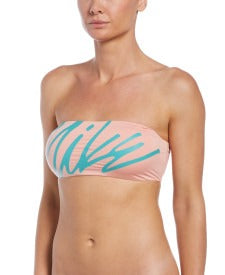 Nike Women's Multi Logo Bandeau Bikini Top  Bikini Top  Nike