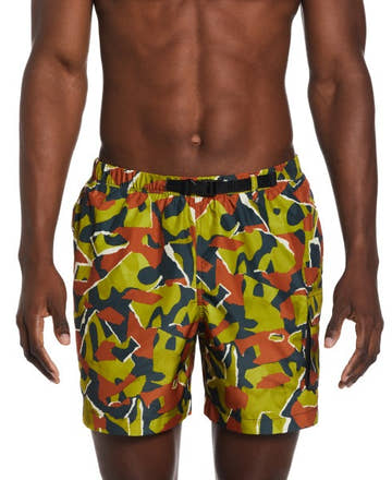 Nike Men Voyage Shred Camo Cargo 5in Volley Short  Boardshorts  Nike