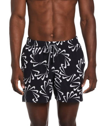 Nike Men's Swoosh Line 5in Volley Short  Boardshorts  Nike