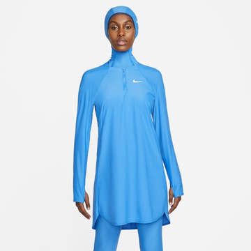 Nike Victory Women's Full-Coverage Long-Sleeve Swim Tunic (Solid)  Cover-ups  Nike