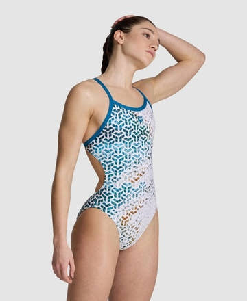Arena Women Arena Planet Water One Piece Swimsuit Challenge Back  Competition Swimsuits  Arena