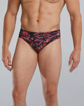 TYR Men's Energia Swim Brief  - Durafast Elite  Swim Team Prints  Tyr