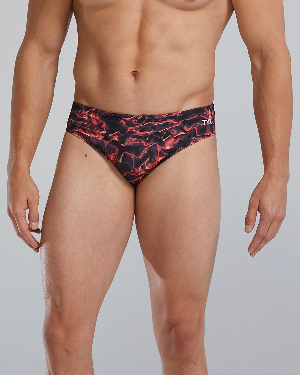 TYR Men's Energia Swim Brief  - Durafast Elite  Swim Team Prints  Tyr