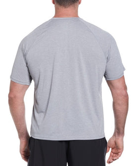 Nike Men's Plus Size Heather Short Sleeve Rash Guard Hydroguard  Plus Size Rash Guard  Nike