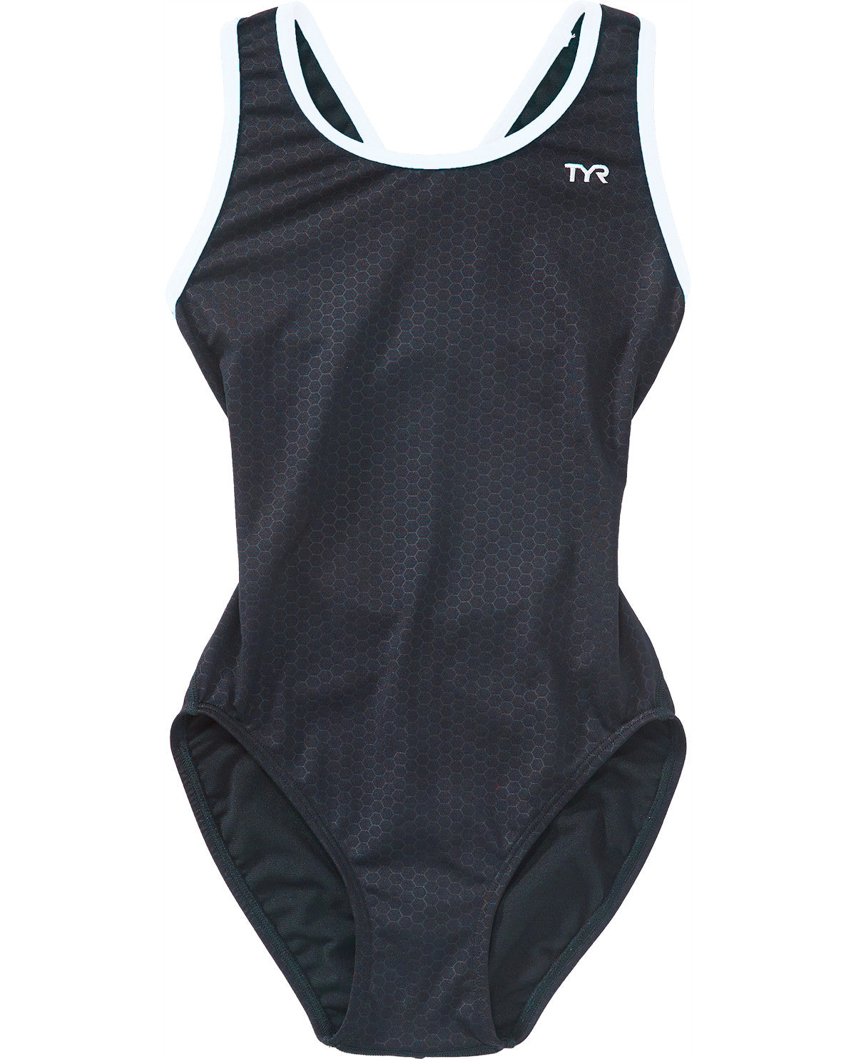 Tyr Girls Hexa Durafast Elite Cutoutfit One Piece Swimsuit  Swim Team Prints  Tyr