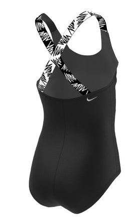 Nike Girl's Script Logo Crossback One Piece  Girls One Piece  Nike