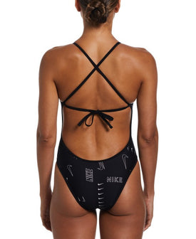 Nike Reversible Tie Back One Piece  One Piece Swimsuits  Nike
