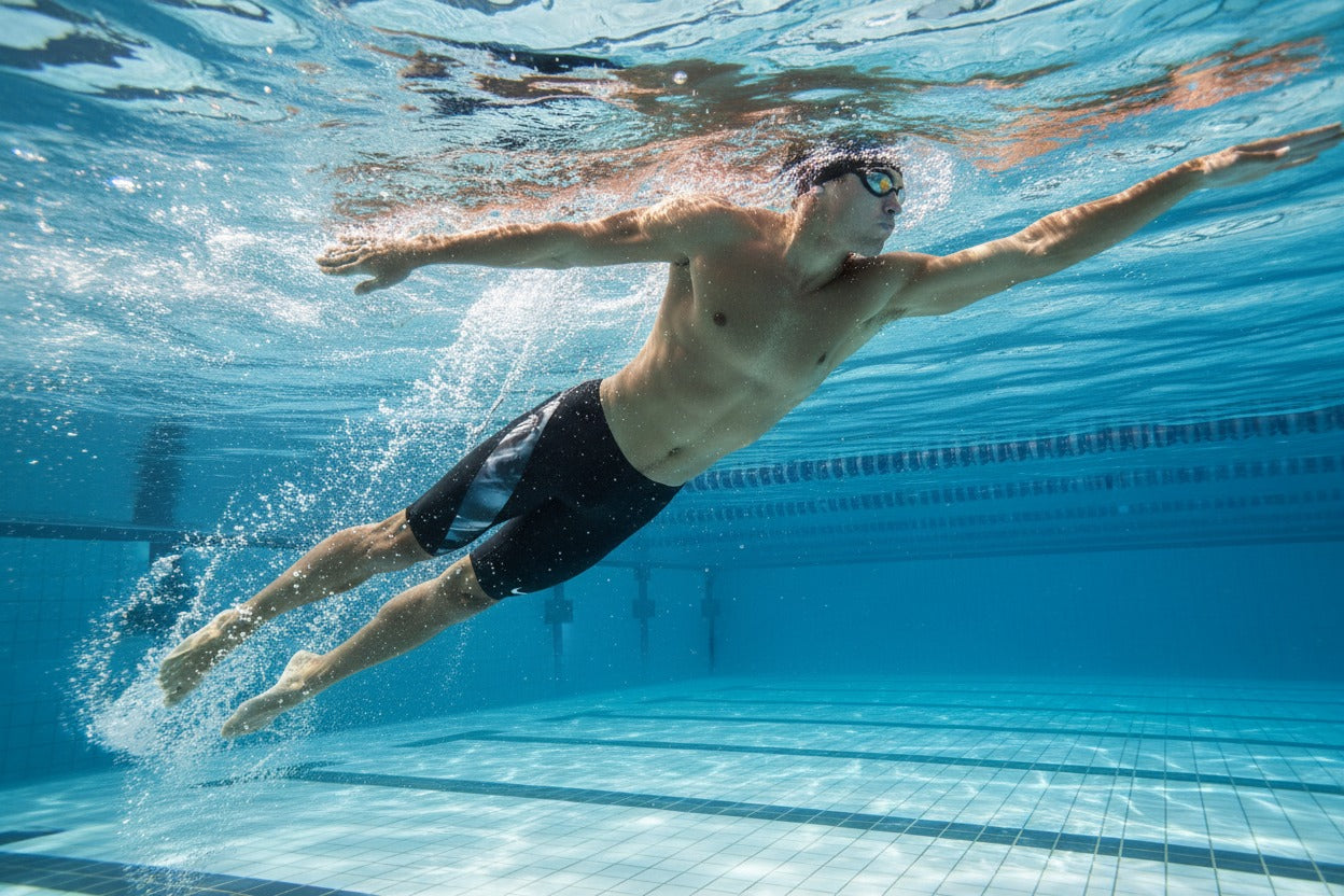 Nike Men's Hydrastrong Solar Rise Jammer  Swim Team Prints  Nike
