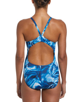 Nike Hydrastrong Solar Rise Racerback One Piece Swimsuit  Swim Team Prints  Nike