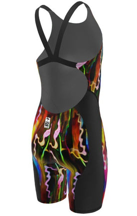 Nike Girl's Swimsuit Hydrastrong Strive Kneeskin Tech Suit  Team Print  Nike