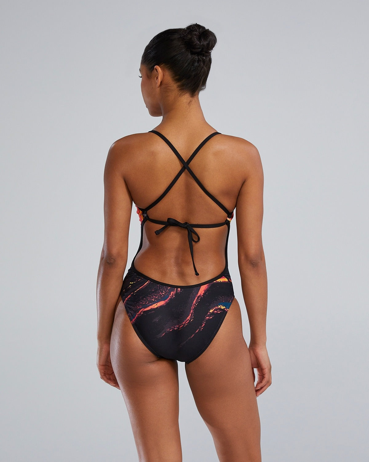 Tyr Women's Crosscut Tieback One Piece Swimsuit - Vesuvius  One Piece Swimsuits  Tyr