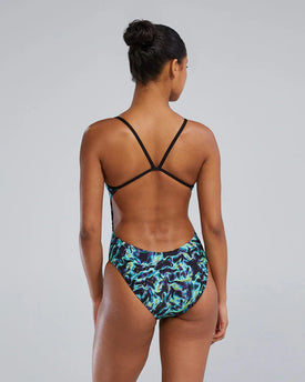 TYR Women’s Cutoutfit Durafast Elite One Piece Swimsuit – Energia