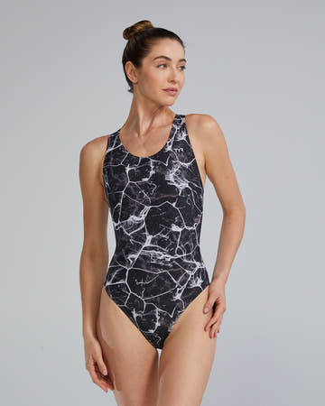 TYR Women’s Synapse Maxfit Durafast Elite One Piece Swimsuit  Swim Team Prints  Tyr